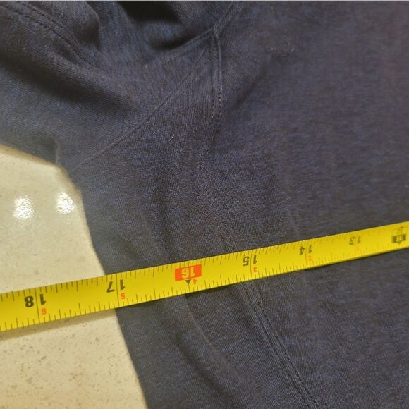 Lululemon Extra Mile Long Sleeve Women’s Shirt Heathered Hero Blue/Black Size 8 - Picture 6 of 6